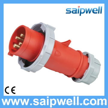 Saip neue hochwertige wasserdichte ip67 400 v 32a 6 h 4 pin industrielle sockel und stecker